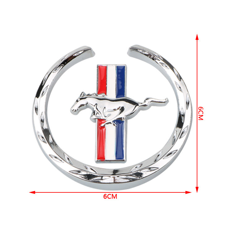 Ford Mustang 3D Car Sport Horse Logo Badge Left & Right | 2Pcs