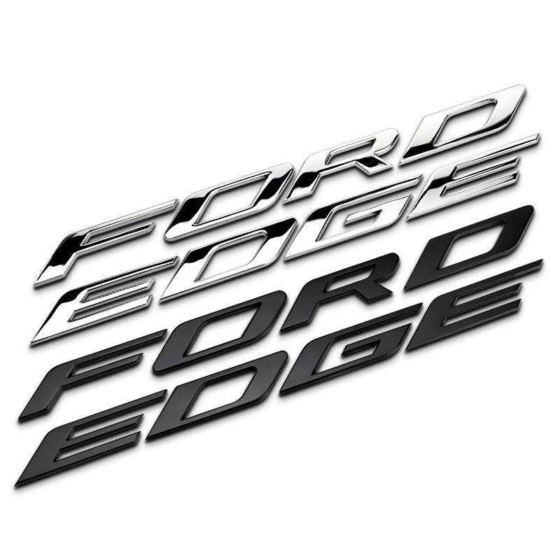 Front Hood FORD EDGE Letters 3D Sticker