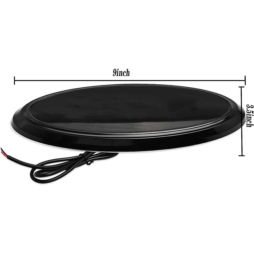 9 inch LED Emblem Black Housing For Ford F150 F250 F350 | Dynamic Static Light