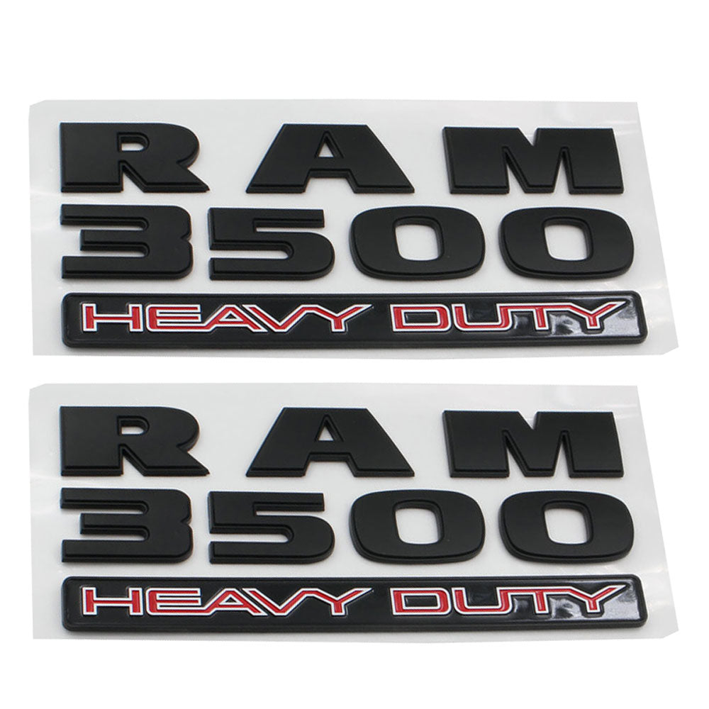 DOOR PAIR For RAM 3500 HEAVY DUTY ABS Emblem Badge | 2Pcs Secondary image
