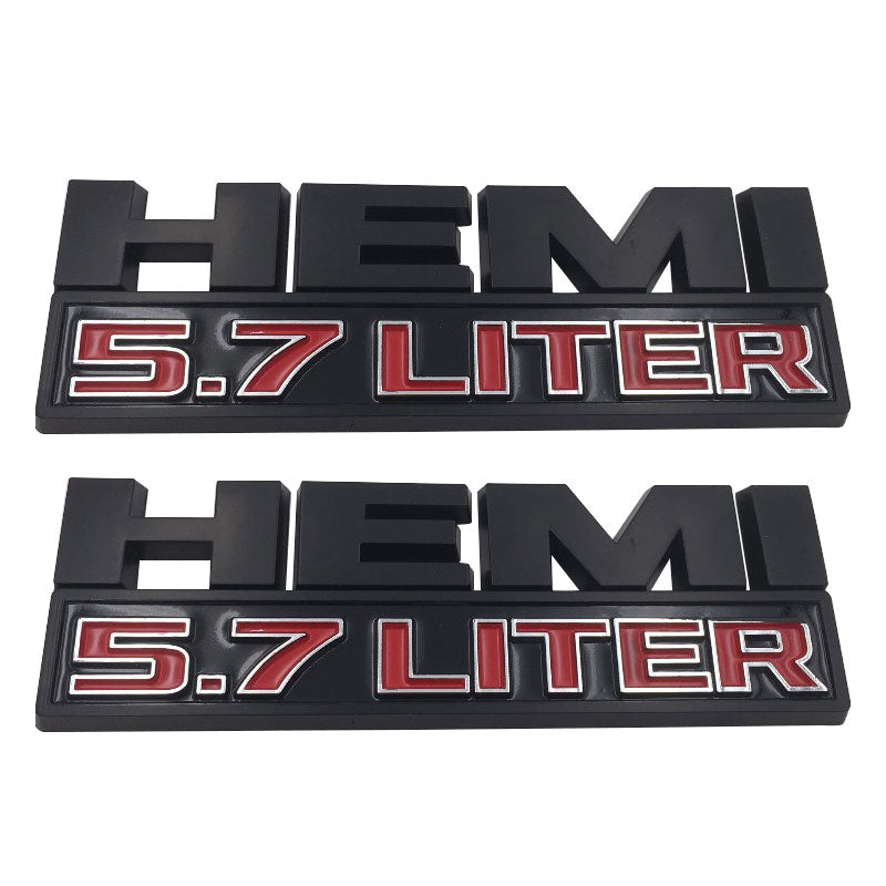 Hemi 5.7 LITER Emblem |  Side Fender | 2Pcs