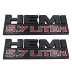 Hemi 5.7 LITER Emblem |  Side Fender | 2Pcs