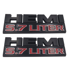 Hemi 5.7 LITER Emblem |  Side Fender | 2Pcs