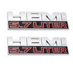 Hemi 5.7 LITER Emblem |  Side Fender | 2Pcs
