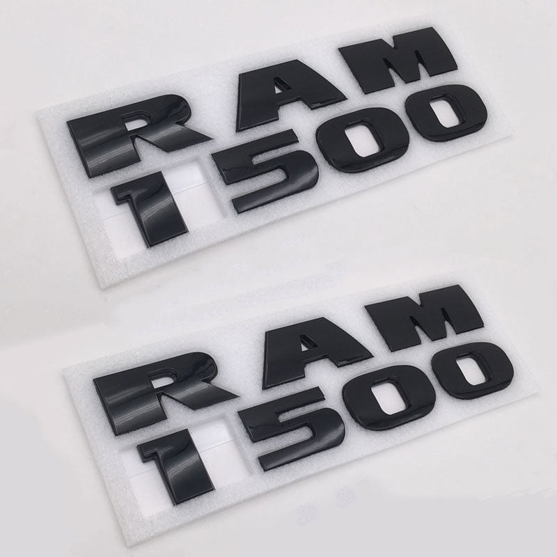 2PCS Set Front Door Emblems Letters Badges Fits For RAM 1500 Model