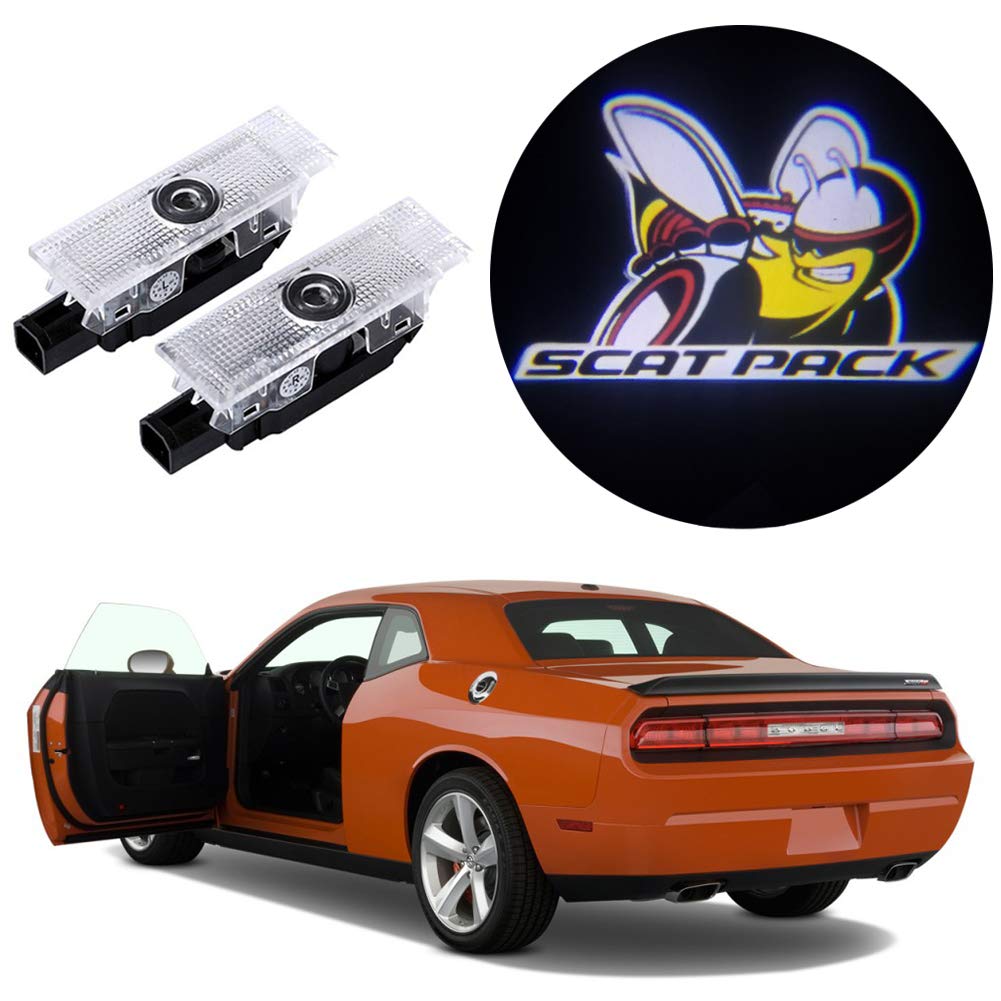 2pcs Dodge Welcome Light Projector Lamp For Challenger 2008-2023 Secondary image